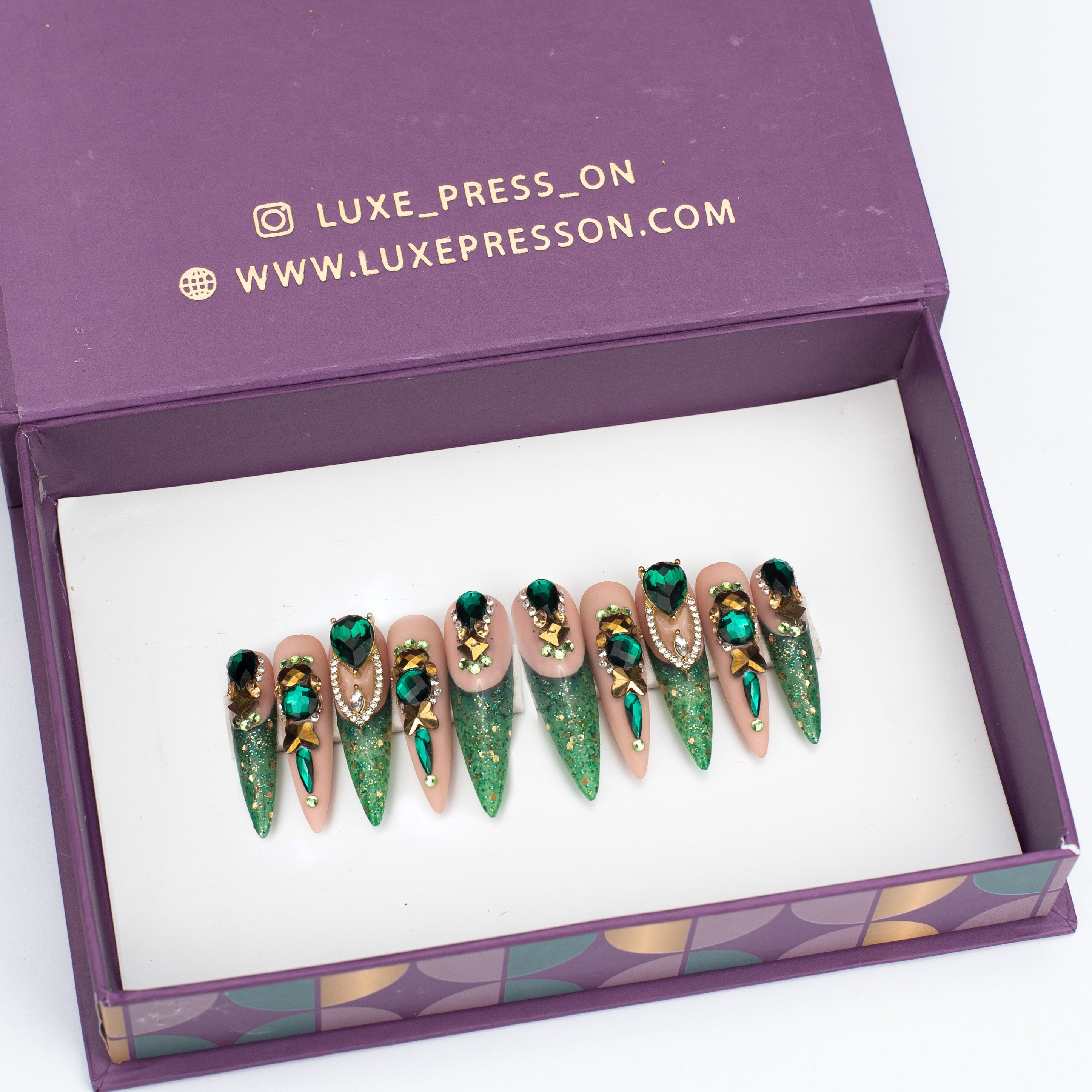 Glitter french tips bling