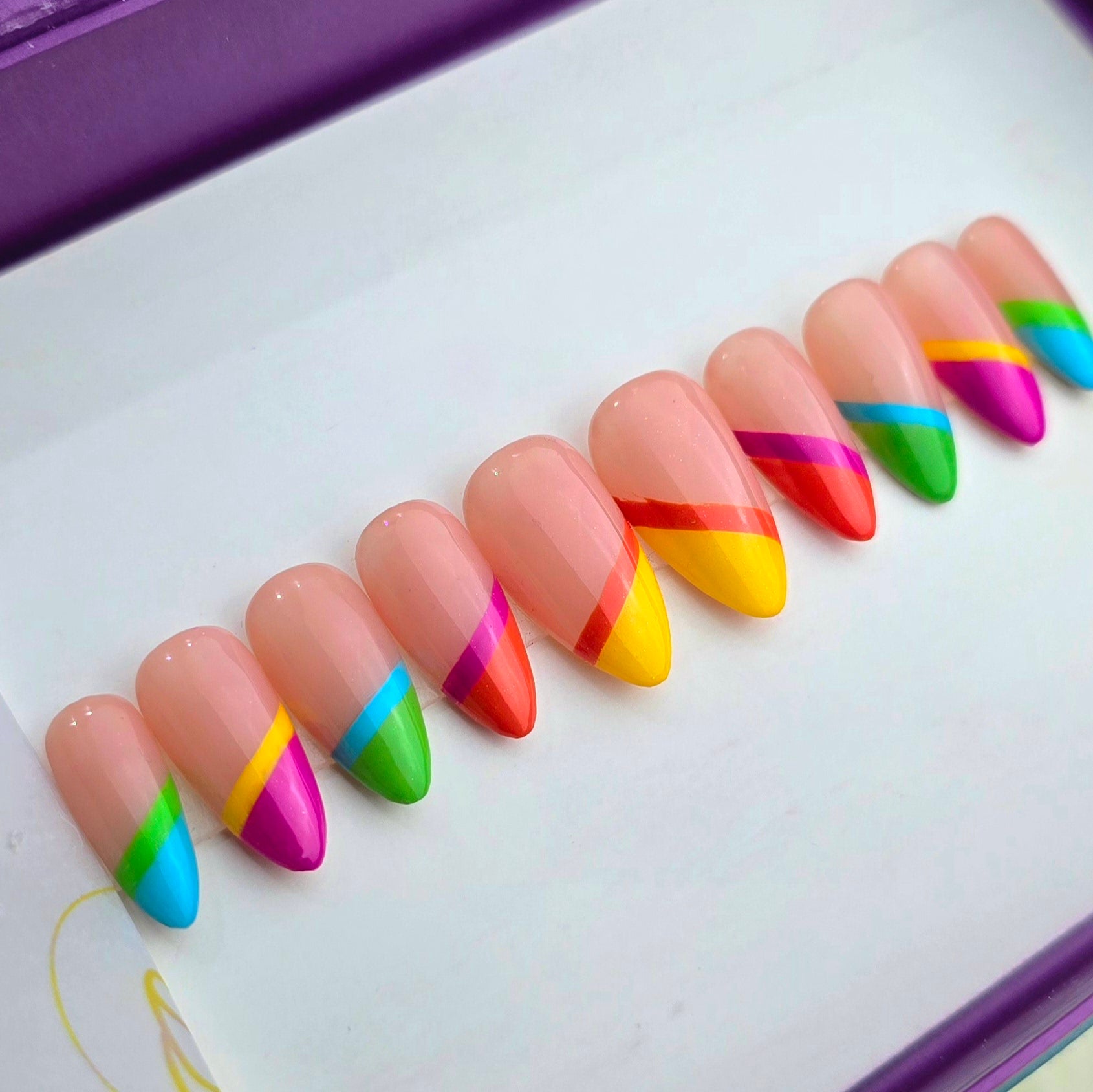 Dual Tone Slanted French