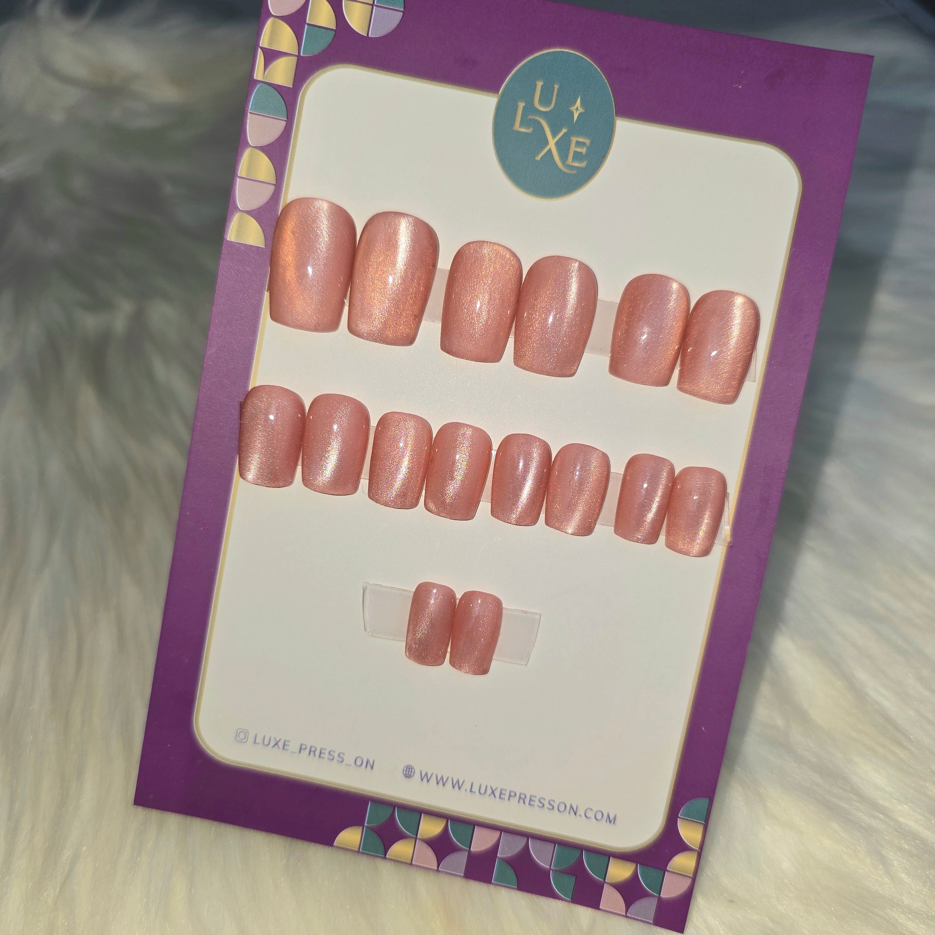 Pink Magnetic Nail Set
