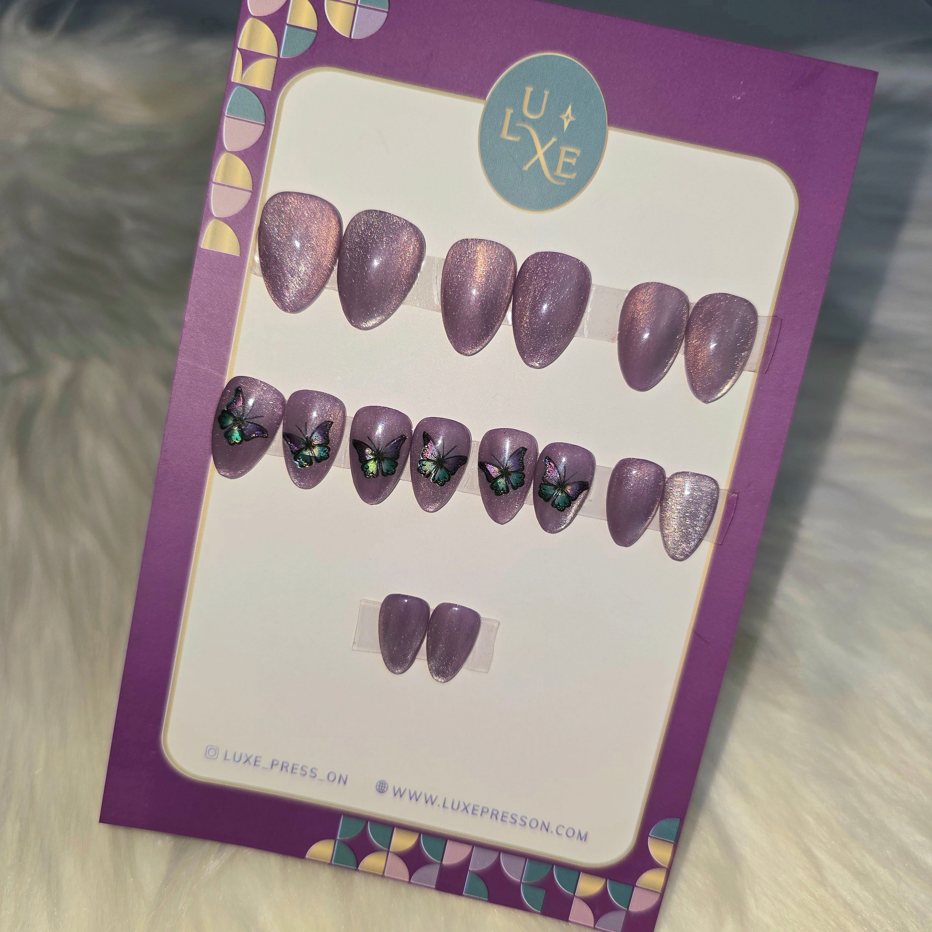 Magnetic Butterfly Nail Set