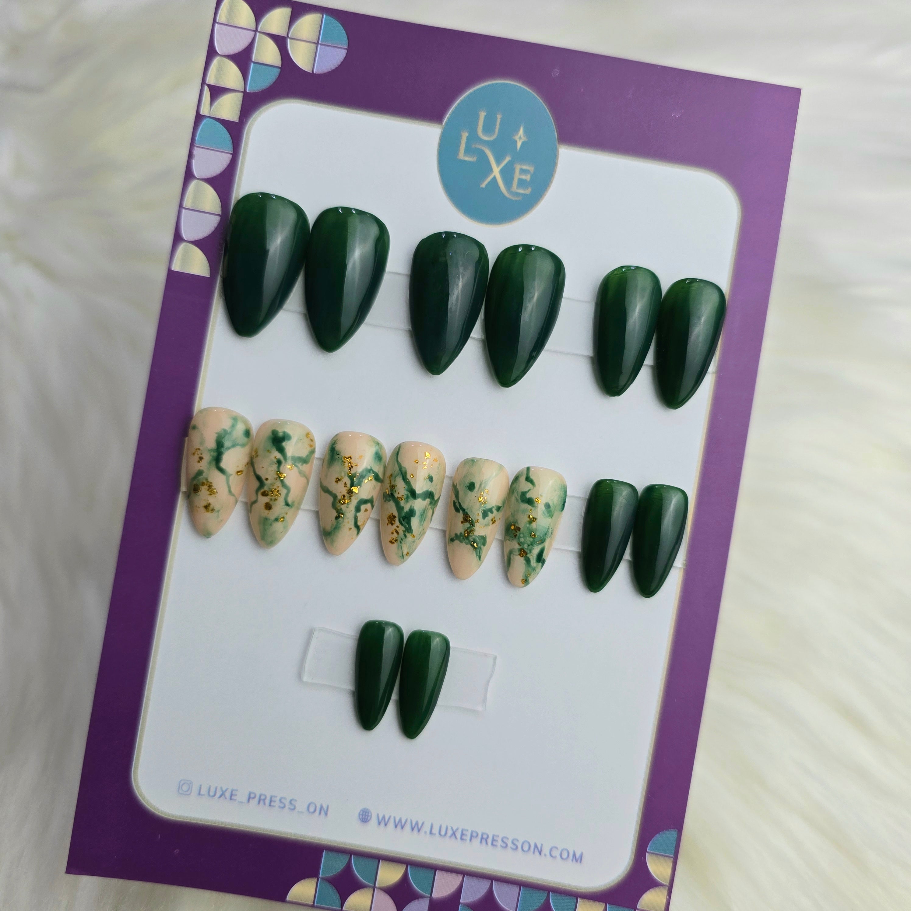 Marble Forest Nail Set