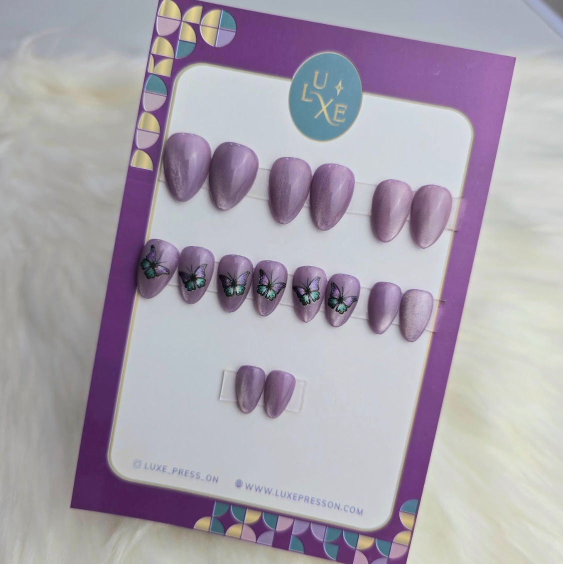 Magnetic Butterfly Nail Set