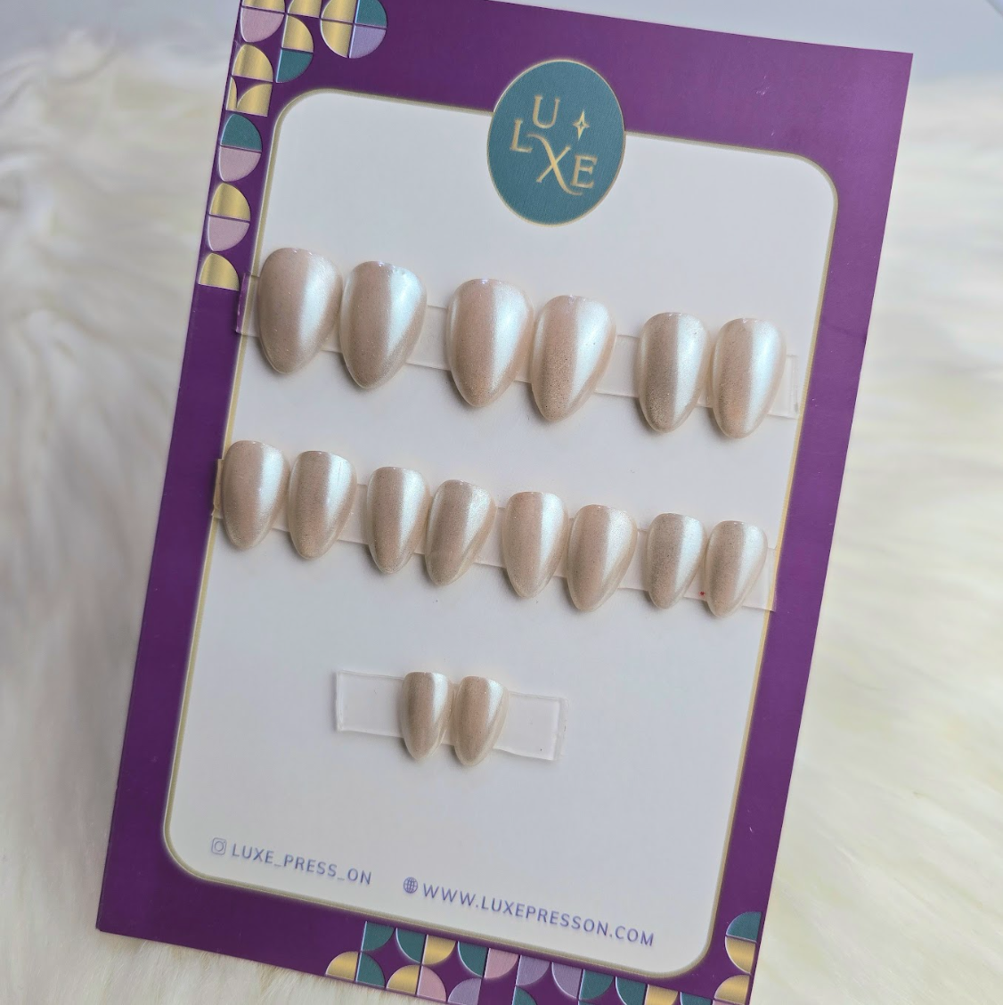 Pearl Glazed Nail Set