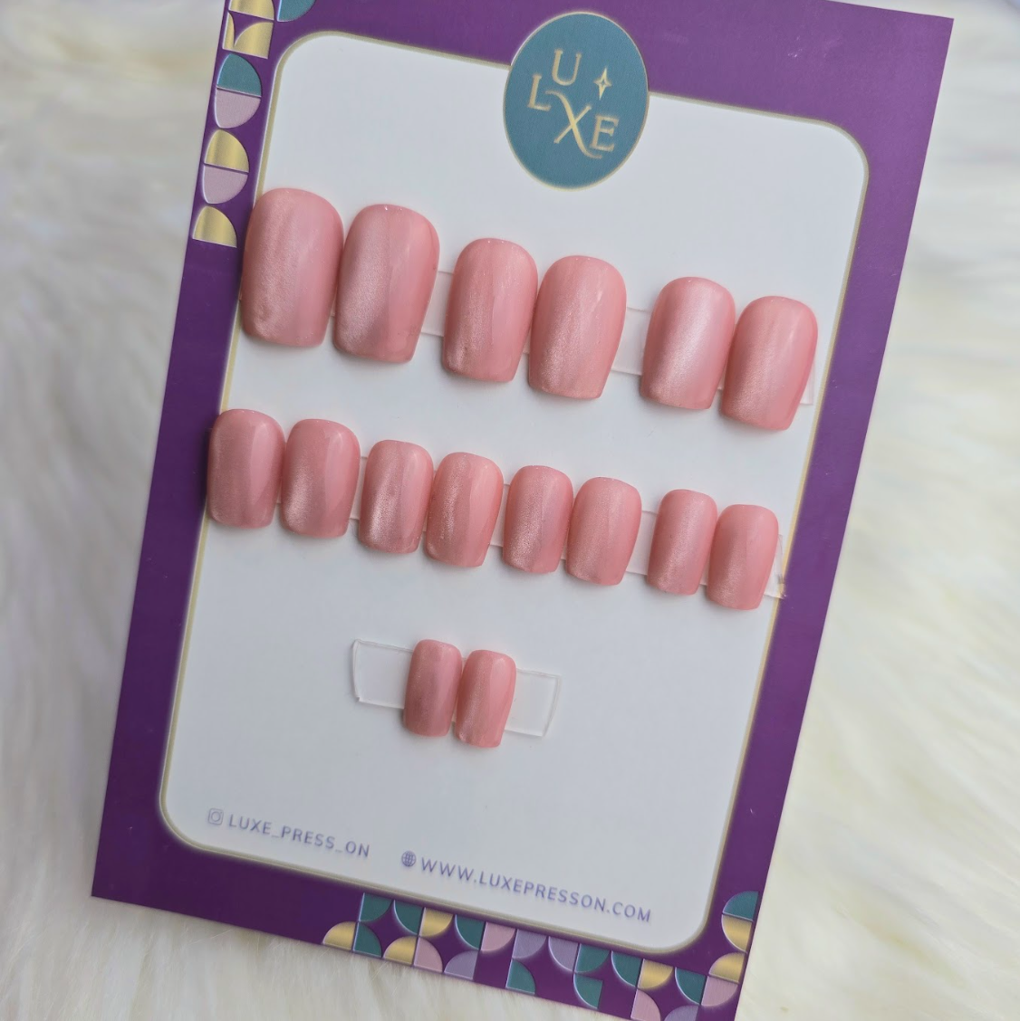Pink Magnetic Nail Set