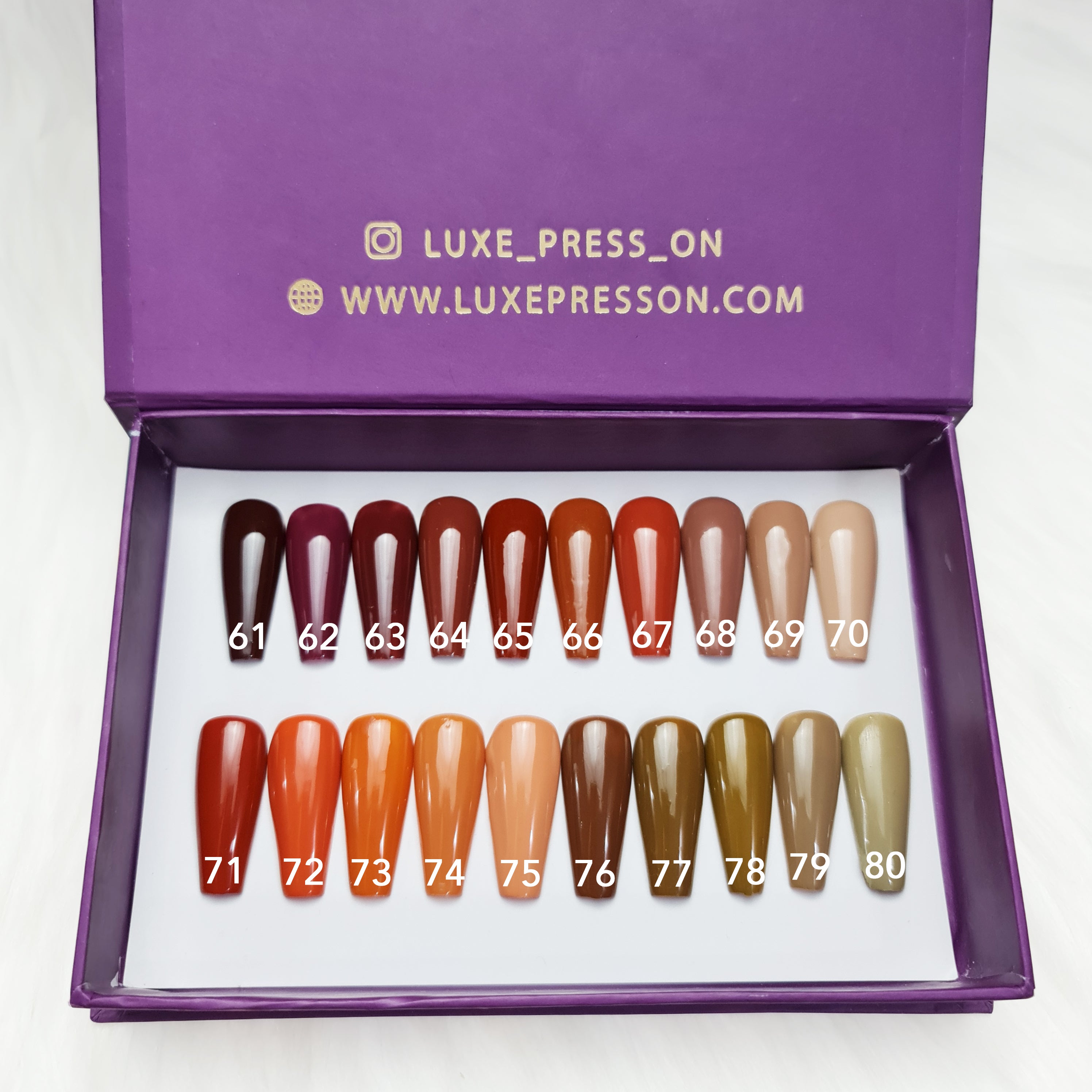 Single solid color toe set