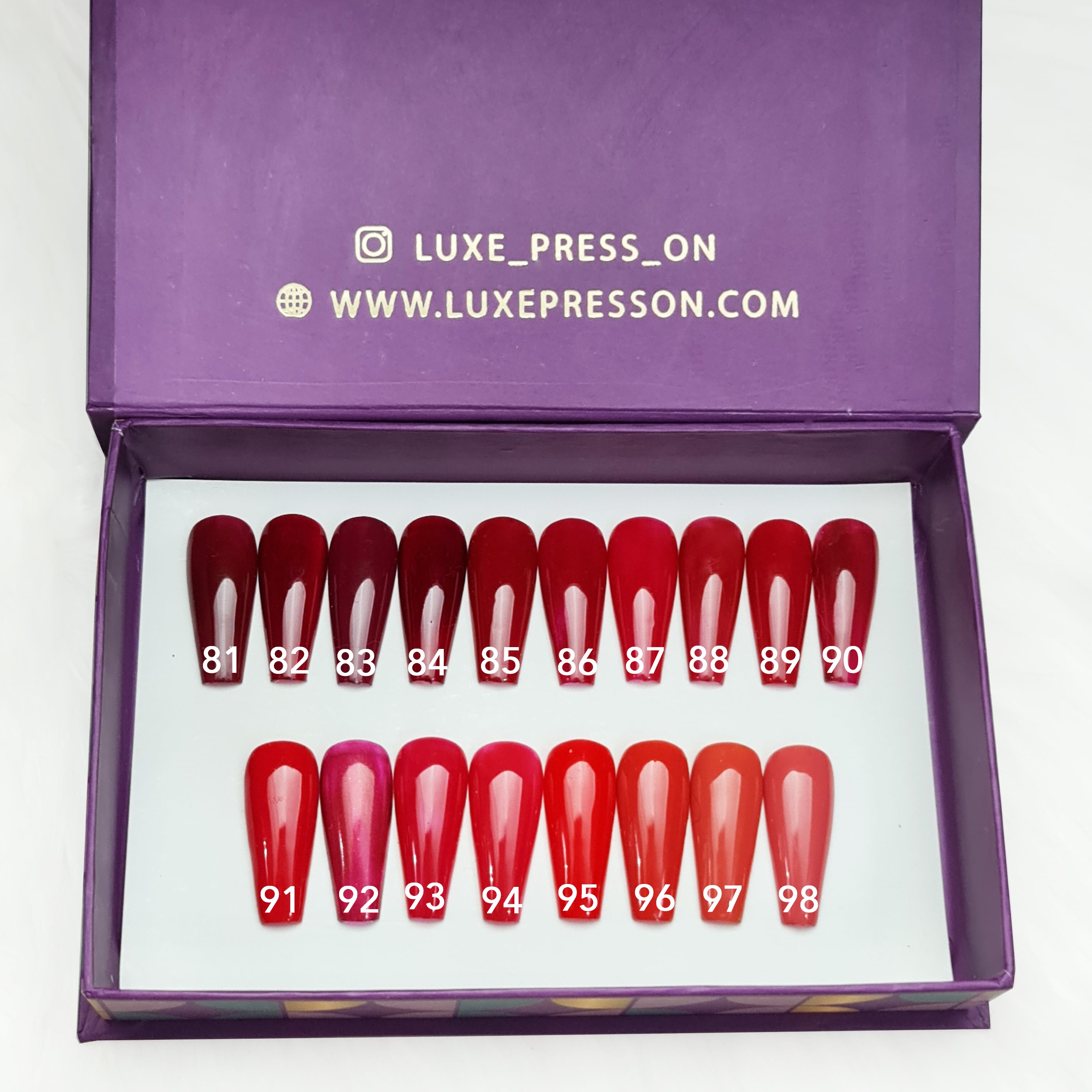 Single solid color toe set