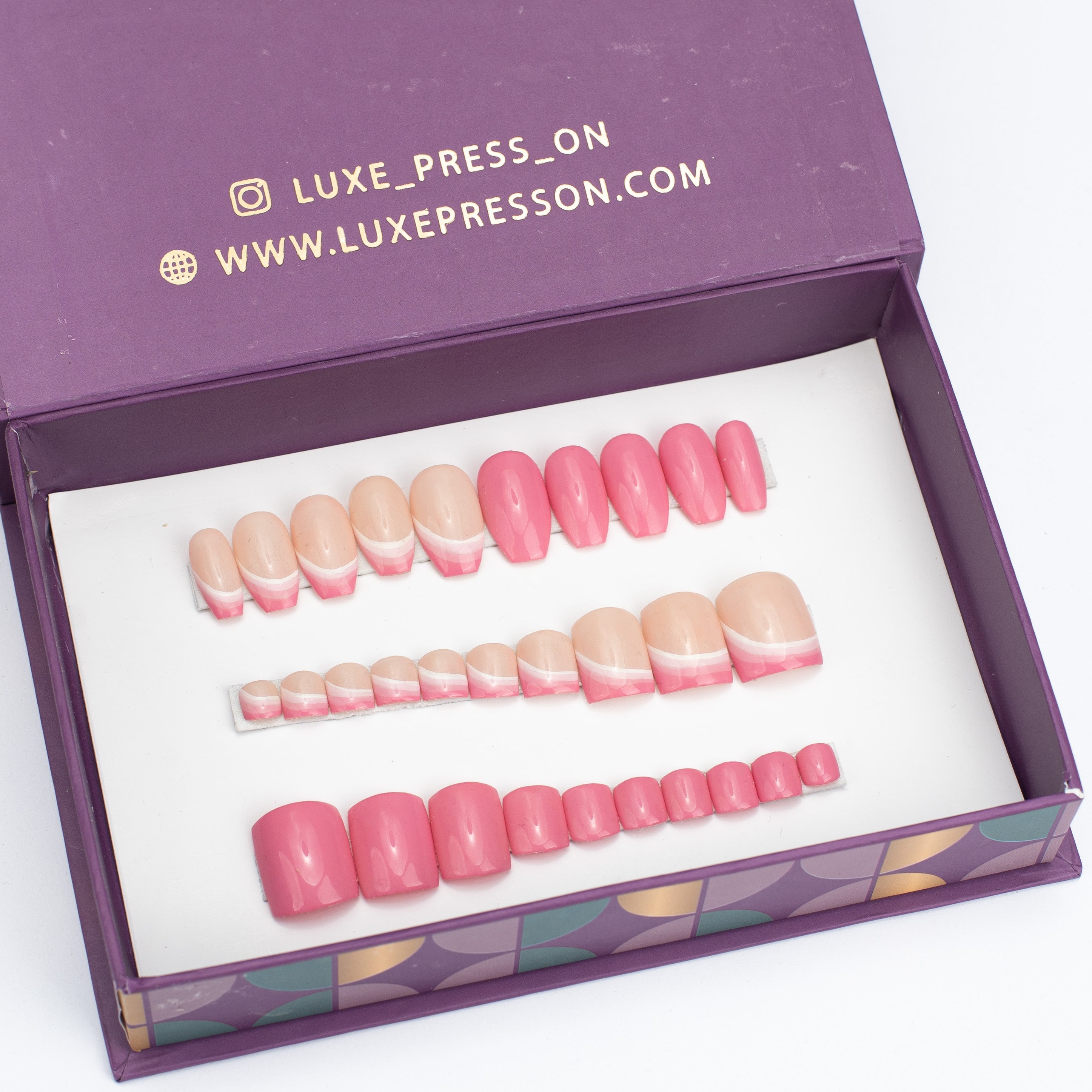 Diagnol gradient mani pedi set