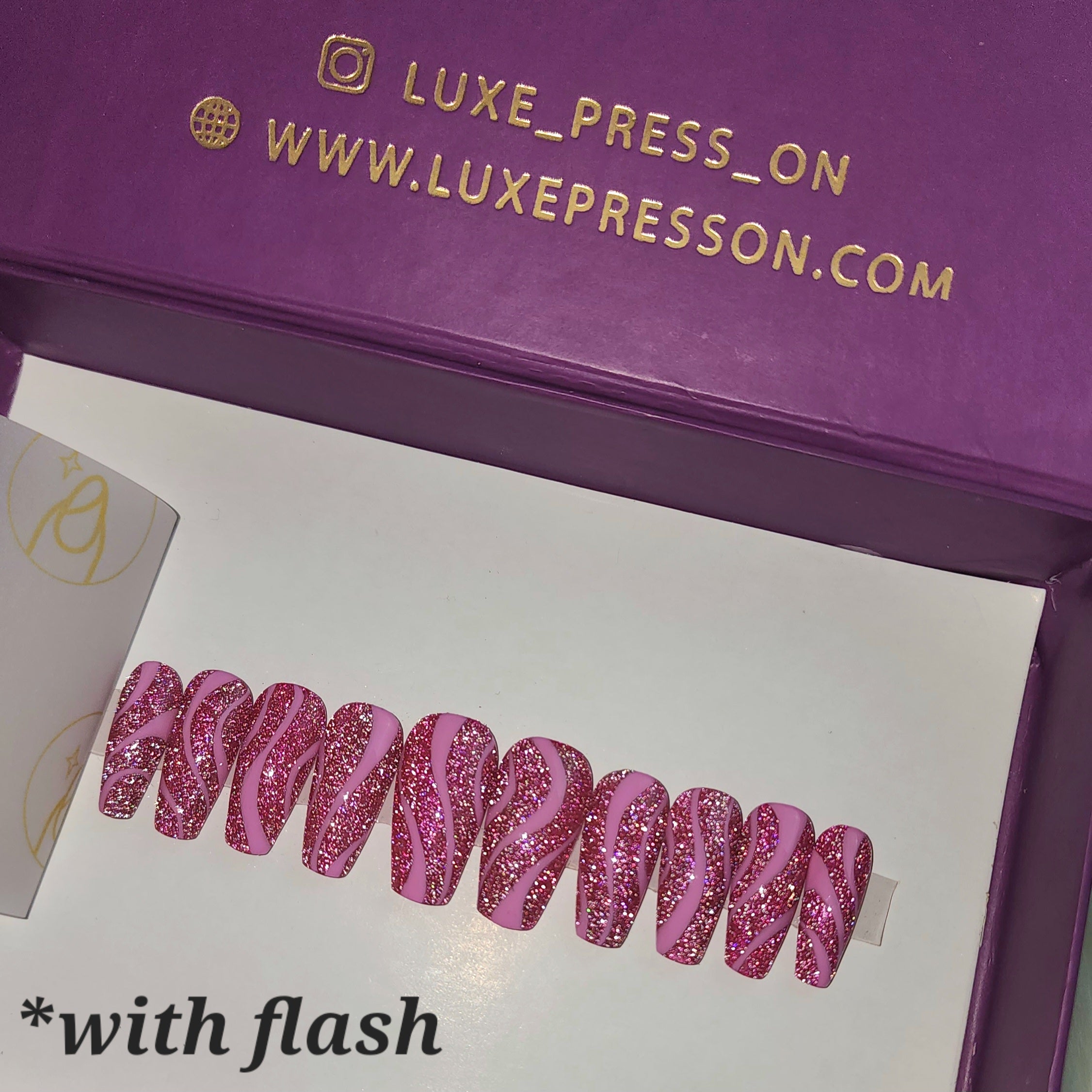 Flash Glitter Swirls