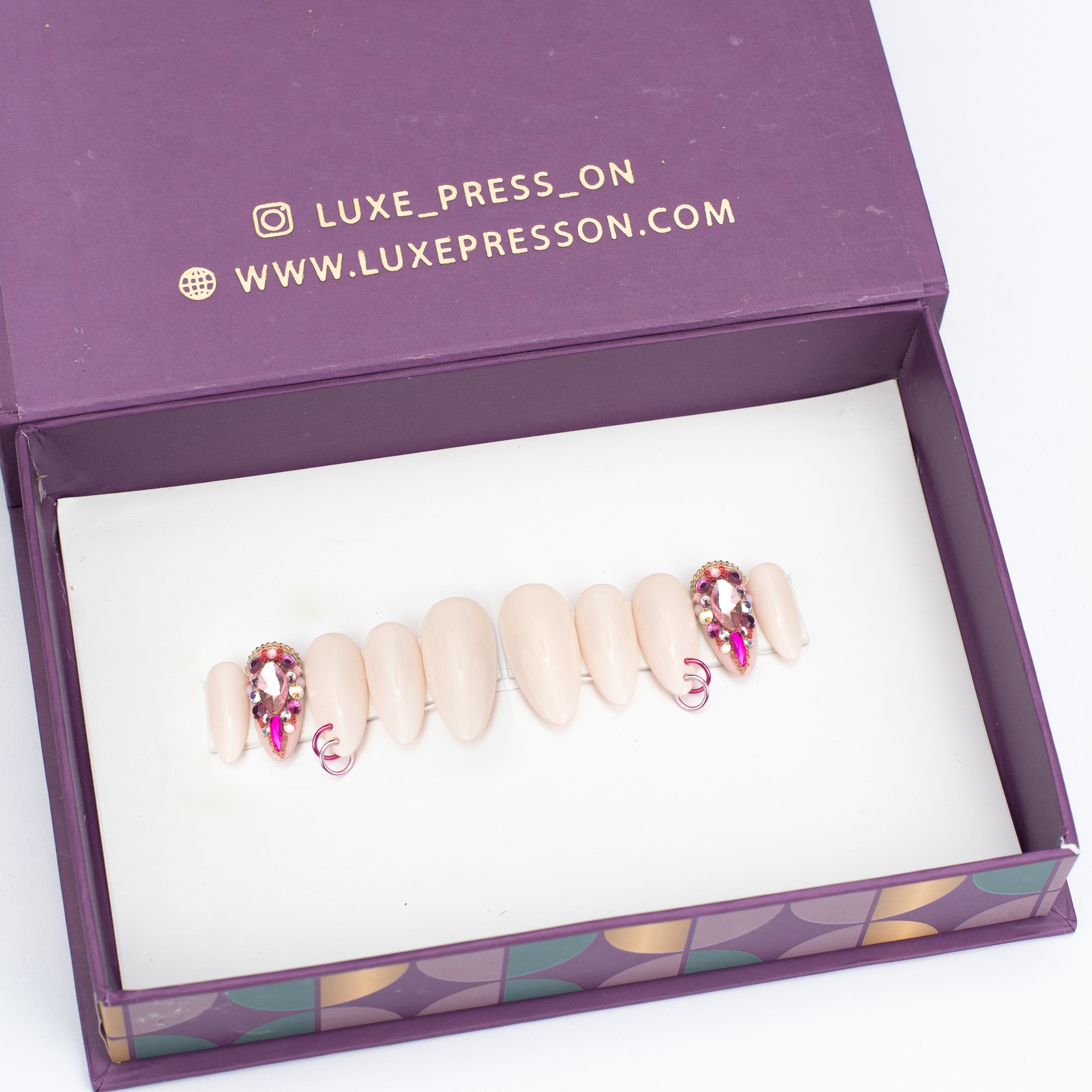 Pierced bling accents