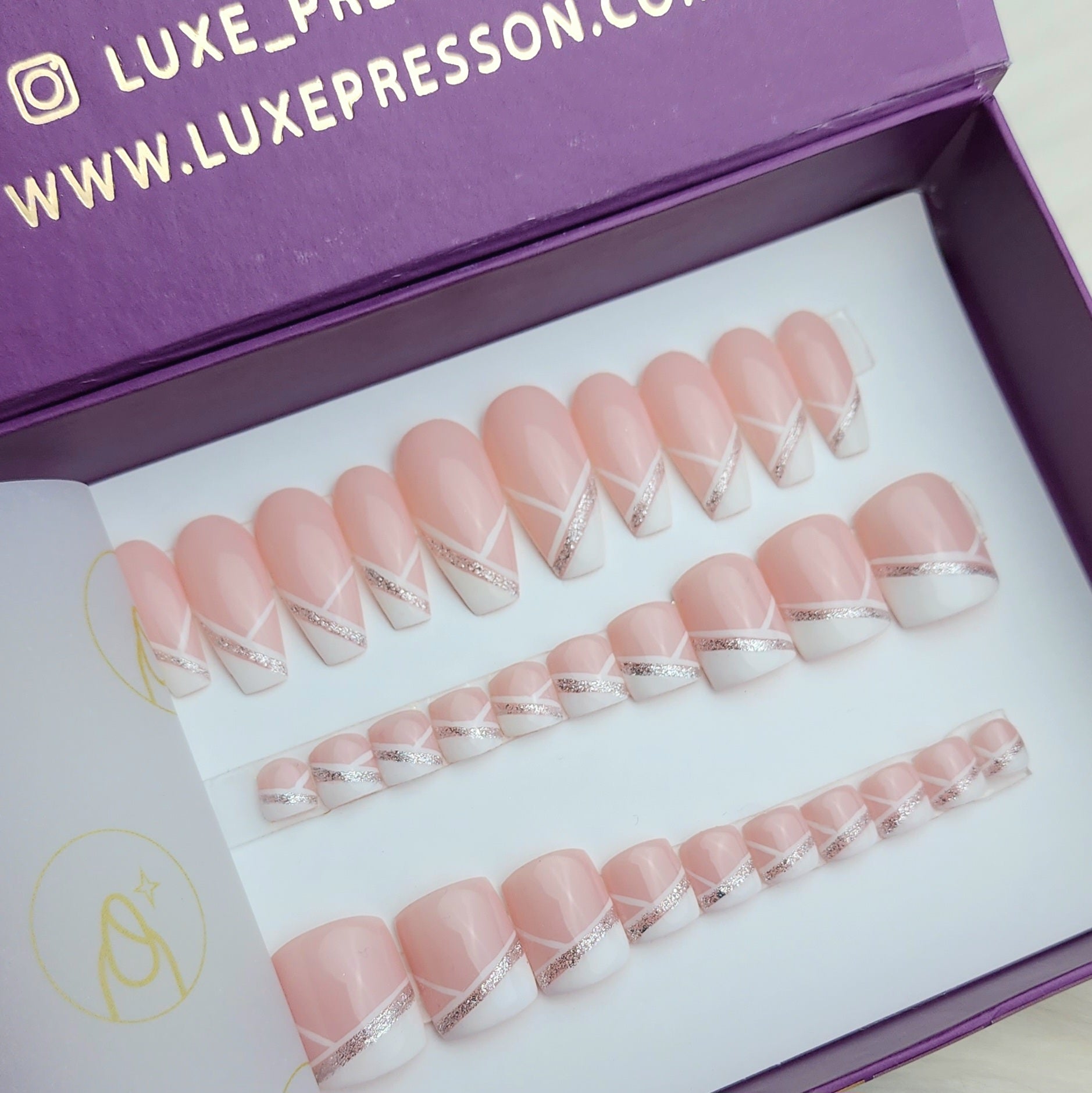 Slanted French Mani Pedi Set