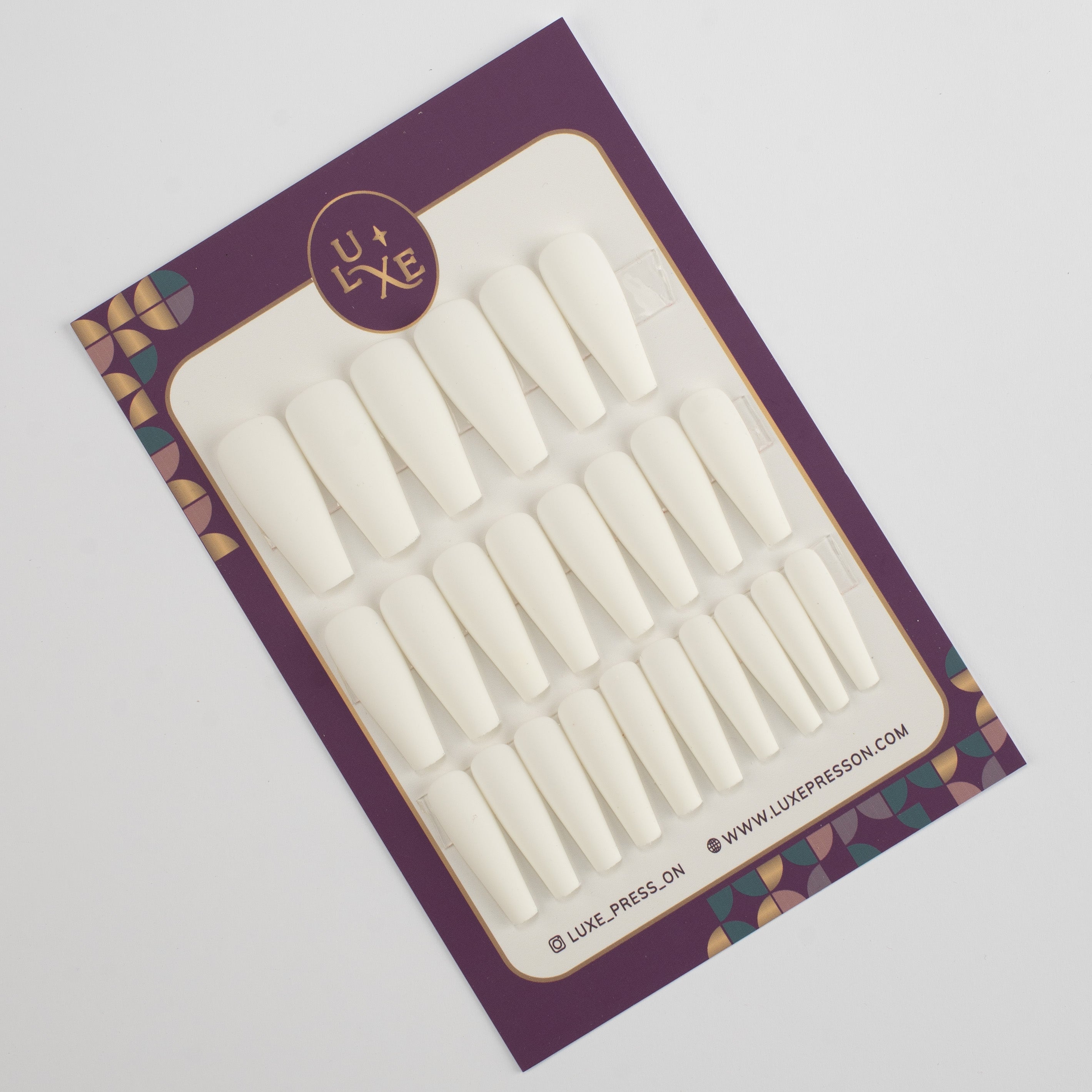 White long coffin matte