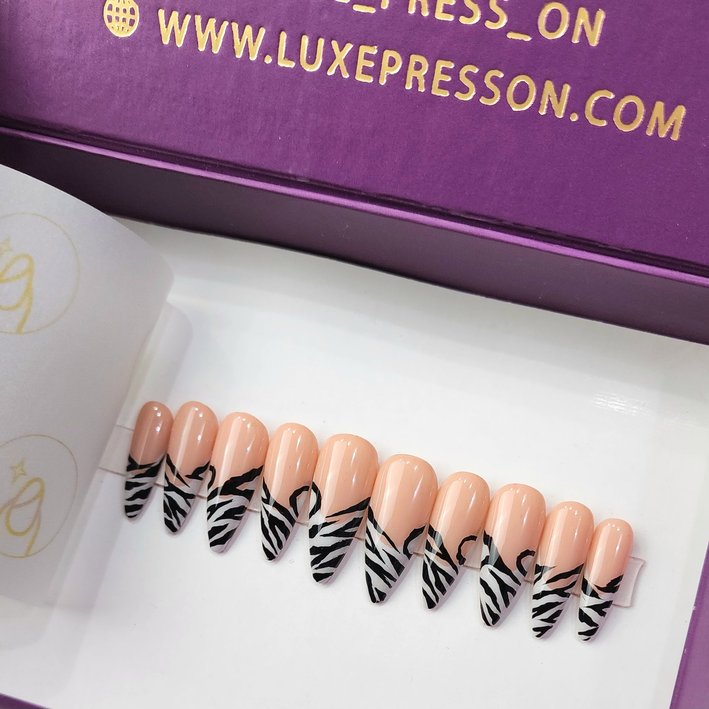 Zebra French Tips